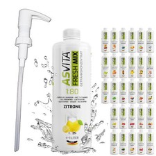 AsVita Fresh Mix 1:80 - 1 Liter  + Dosierpumpe Geschmack wählbar fruchtig Sirup