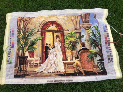 Vintage gobelin gesticktes - gobelin,