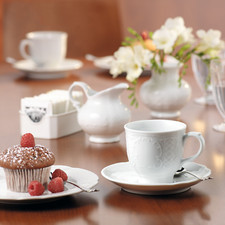 Seltmann Weiden SALZBURG Kaffeeservice  18 Tlg. / 6 Personen weiß Kombiservice