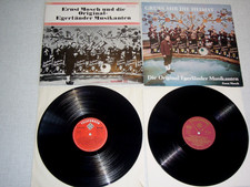 2 alte LP´s - ERNST MOSCH u.d. Orig. Egerländer Musikanten