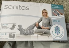 Sanitas SFM 90 Venen Massagegerät mit Tasche Weiß Grau Lipödem Lymphödem Beine