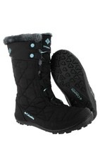 Columbia BY1313-010 Stiefel schwarz mit türkis Textil Winter Winterstiefel EU 35