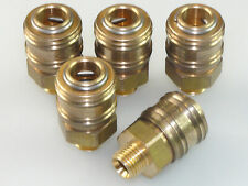 5x SCHNEIDER MESSING DRUCKLUFT SCHNELLKUPPLUNG 7,2 x 1/4" AG DRUCKLUFTKUPPLUNG
