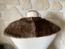 Pelz Schal Kragen braun