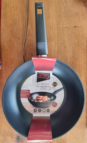 Alu wokpfanne schwarz cm - alu,