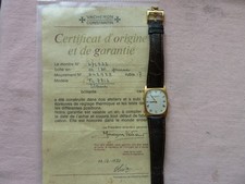 goldene armbanduhr Vacheron Constantin GENEVE mit Original-Karton und Papieren,