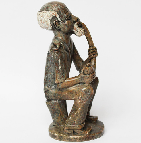 Sitzender mann alabaster - mann,