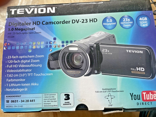 Tevion digitaler camcorder - digitaler, hd