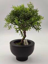 künstlicher Bonsai Baum 29 cm, Kunstpflanze Myrte Deko Baum mit Topf, Kunstbaum