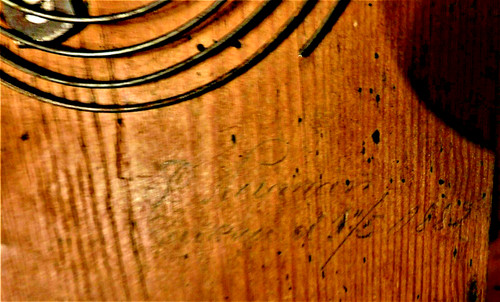 Very old wall clock - wall, eye