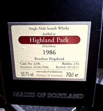 Highland Park 1986 - seltener