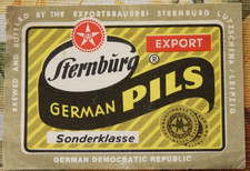 DDR Sternburg Pils Export brauerei GDR Edikett 1978 CA