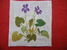 Kreuzstich Stickbild Blumen