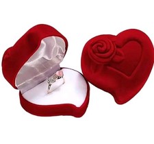 💞 Ringbox Herz Ringschachtel Etui Schmuckdose Valentinstag🎀Geschenk Antrag❤️🎁