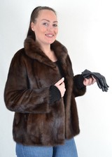 A4627 NERZJACKE ECHT PELZ MANTEL NERZ JACKE PELZJACKE - REAL MINK FUR JACKET