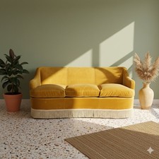 Vintage Sofa Stoff Polsterung