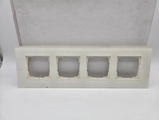 Gira Merten Busch-Jäger Jung Berker 4-fach Rahmen weiß Glasrahmen 55x55mm geb.