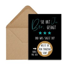 Rubbelkarte Trauzeuge fragen