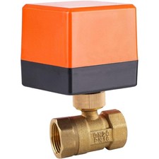 Zweihand Zonenventil 2 Wege 3/4 Zoll AC 230V Elektromotor Messing Heizungsventil