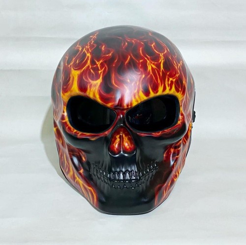 Totenkopfhelm motorrad red - totenkopfhelm,