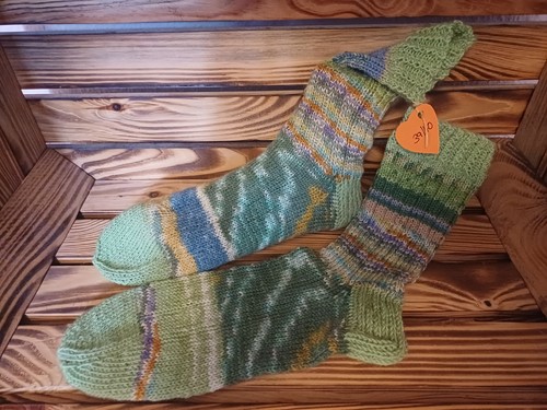 Wollsocken handgestrickt - wollsocken, gr