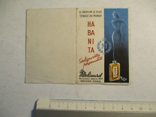 Karte KALENDER 1960 altes PARFUM "HABANITA" MOLINARD in GRASSE & PARIS