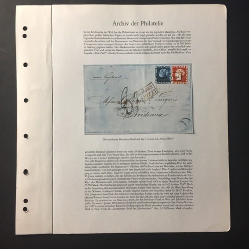 Deutsches postarchiv brief - -,