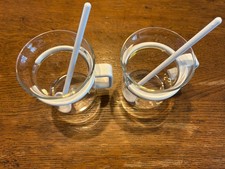 Bodum Denmark 2 Teegläser Weiß  Vintage