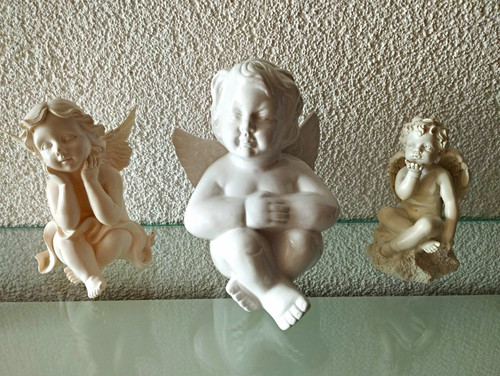 3er set engel figuren putten - 3er, engel-figuren