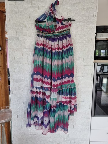 Boho volant neckholder kleid - boho,