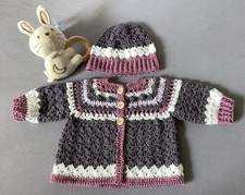 Neu/ Handarbeit Bio Baumwolle Baby Set Gr.50/56 