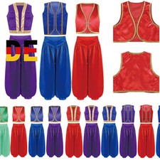 Kinder Jungen Arabischer Prinz Outfit Sultan Arabische Aladinhose Set Halloween