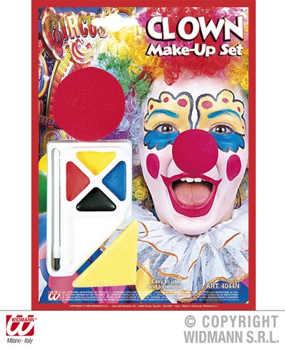 Schminkset clown mit nase und - mit,