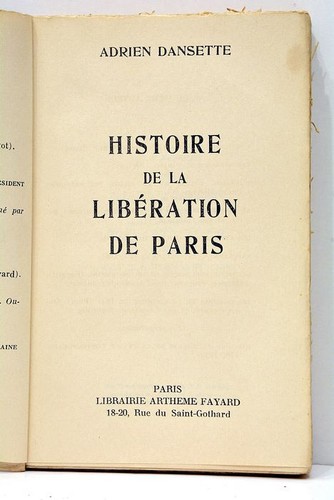 Histoire liberation de - histoire,