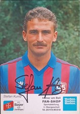Stefan Kuntz Autogrammkarte Bayer 05 Uerdingen