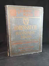 Adressbuch von Hannover: Stadt- Geschäftsbuch. 1926. Adressbücher Hannover: