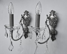 Paar vintage Wandlampen