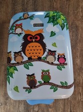 Kinderkoffer Handgepäck Eule Reisekoffer Trolley Hartschalen LED Rollen Koffer