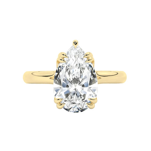 14k gelbgold perl diamant - 14k,