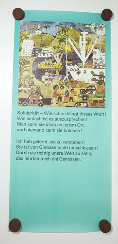 Ddr poster plakat solidarität - poster,