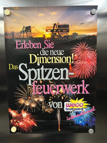 Weco feuerwerk poster plakat - weco,