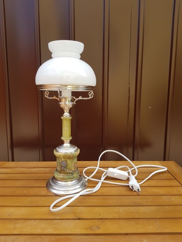 Tischlampe echtsilber 800 - tischlampe,