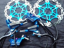 ✅Hope Tech 3 E4 Bremsen Bremsenset Blau ✅Schwimmende Rotoren M4 E4 X2 V2 Shimano XT XTR