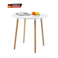 Esstisch rund 80 cm MDF Holz