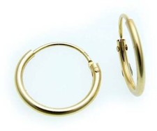 Earrings Hoop Gold 333 Sparkle