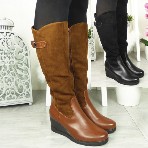 Keilabsatz stiefel halbhoch - stiefel,