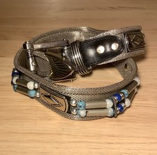 Vintage Metallgürtel Metal Mesh Kettengürtel Gothic Retro Kettenhemd 70 cm