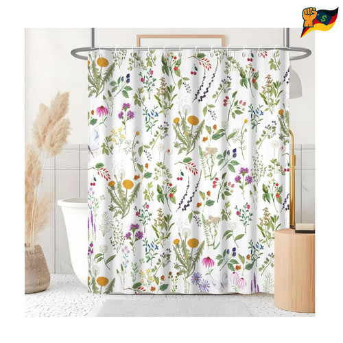 Uiiooazy duschvorhang blumen - duschvorhang,