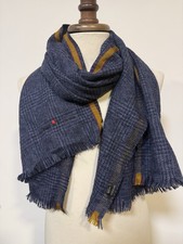 Kiton Napoli Herren-Schal blau