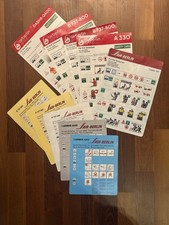 Safety Card Set Air Berlin A319, A320, A330, B737, F100, Dash8, 10 verschiedene